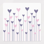 Hearts and Kisses Essential Oil Roller Flasche Etiketten (Design 2)