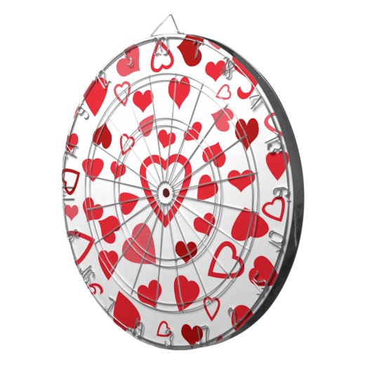 Hearts A'Plenty Dartscheibe (Vorderseite rechts)