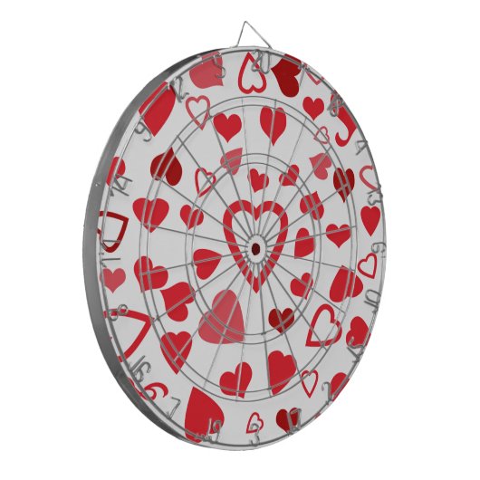 Hearts A'Plenty Dartscheibe (Vorderseite Links)