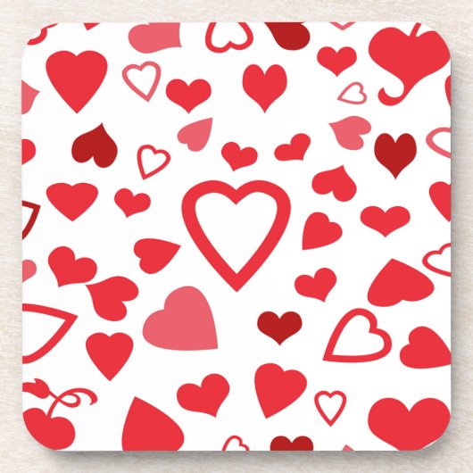 Hearts A'Plenty Getränkeuntersetzer (Vorderseite)