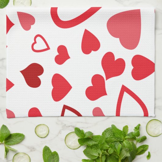 Hearts A'Plenty Handtuch (Gefaltet)