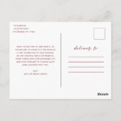 Hearts are Full Foto Wedding Danke Postcard Postkarte (Rückseite)