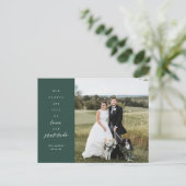 Hearts are Full Foto Wedding Danke Postcard Postkarte (Stehend Vorderseite)