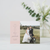 Hearts are Full Foto Wedding Danke Postcard Postkarte (Stehend Vorderseite)