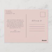 Hearts are Full Foto Wedding Danke Postcard Postkarte (Rückseite)