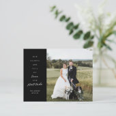 Hearts are Full Foto Wedding Danke Postcard Postkarte (Stehend Vorderseite)