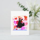 Hearts Ballroom tanzen Postkarte (Stehend Vorderseite)
