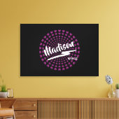 Hearts Bat Mitzvah Sign-In Board Leinwanddruck (Insitu (Wohnzimmer))