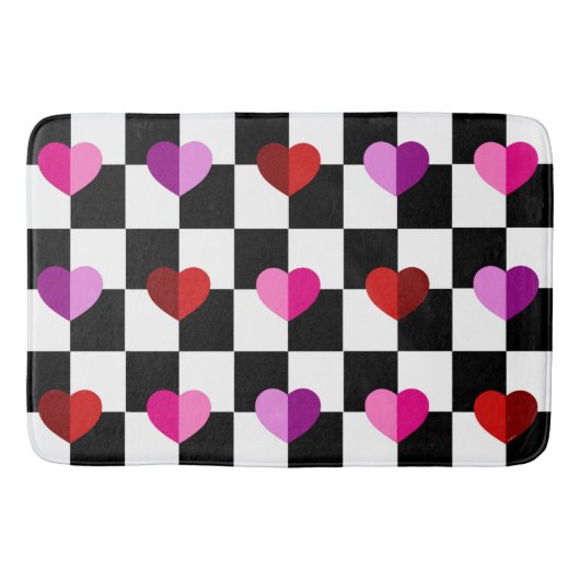 Hearts Bath Mat Badematte (Vorderseite)