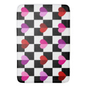 Hearts Bath Mat Badematte (Vorderseite Vertikal)