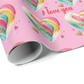 hearts birthday valentine's anniversary   geschenkpapier (Rolleneckpunkt)