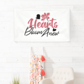 Hearts Bloom new - inspirierendes Blumenzitat Banner (Insitu)