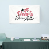 Hearts Bloom new - inspirierendes Blumenzitat Banner (Messeveranstaltung)