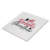 Hearts Bloom new - inspirierendes Blumenzitat Fliese (Seite)