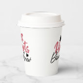 Hearts Bloom new - inspirierendes Blumenzitat Pappbecher (Links)