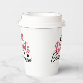 Hearts Bloom new - inspirierendes Blumenzitat Pappbecher (Rechts)