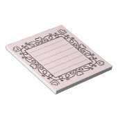 Hearts Border  Notizblock (angewinkelt)