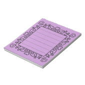 Hearts Border  Notizblock (Rotiert)
