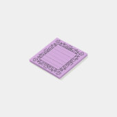 Hearts Border  Post-it Klebezettel (angewinkelt)