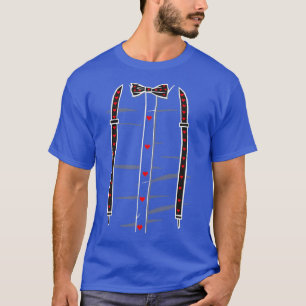 Hearts Bow Krawatte Suspenders Valentinstag T-Shirt