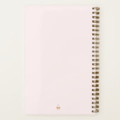 "Hearts & Bows" Coquette Journal Pink Notizblock (Rückseite)