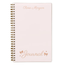"Hearts & Bows" Coquette Journal Pink