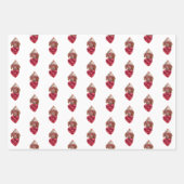 Hearts Brown Dackel Dog Lover Valentines Geschenk Geschenkpapier Set (Vorderseite 3)