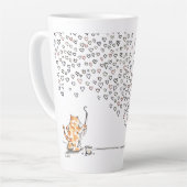 Hearts By Cat latte mug Milchtasse (Linke Ecke)