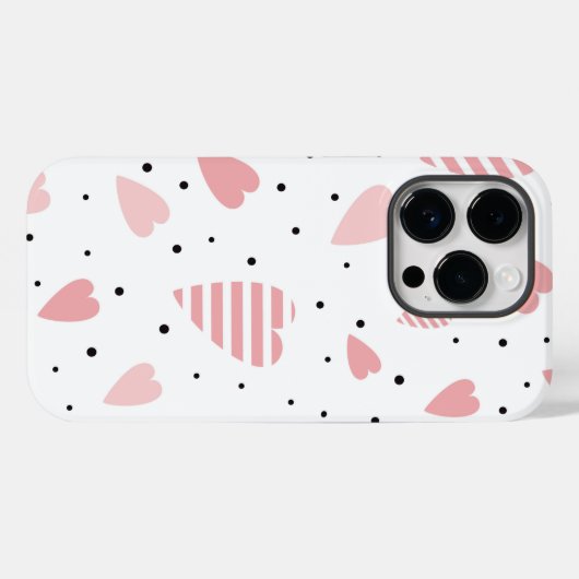 Hearts Case-Mate iPhone Case (Rückseite (Horizontal))