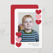 Hearts Classroom Foto Valentines Karten (Vorne/Hinten)