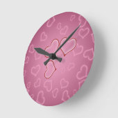 Hearts Clock Runde Wanduhr (Winkel)