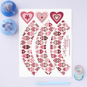 Hearts Confection Cupcake Wrapper Flyer (Einzeln)