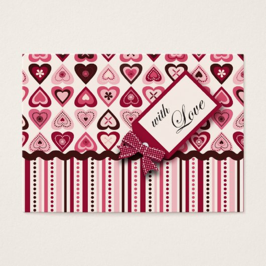 Hearts Confection Gift Tag (Vorderseite)