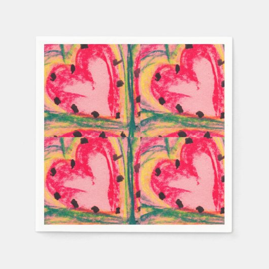 Hearts d'amour serviette (Vorderseite)