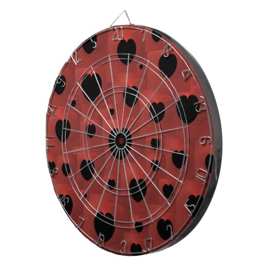 Hearts Dart Board Dartscheibe (Vorderseite rechts)