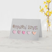 HEARTS Design Karte (Gelbe Blume)