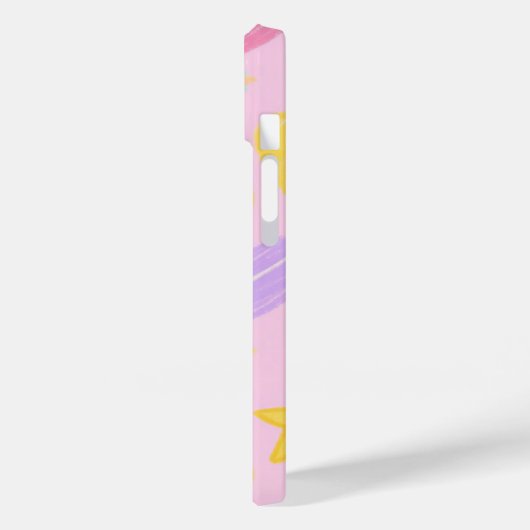 Hearts & Doodles Phone Case - Kawaii Kidcore Vibe (Rückseite / Links)