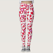 Hearts Drawing Leggings (Vorderseite)
