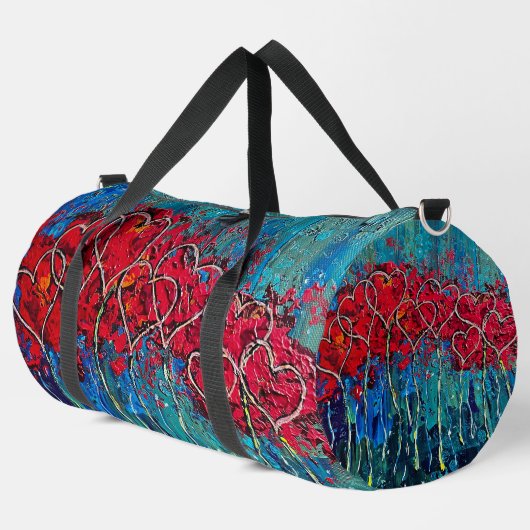 Hearts Duffle Bag (Linke Ecke)
