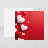 hearts einladung (Vorne/Hinten)