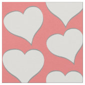 Hearts Fabric Pink Liebe Valentine Stoffe (Nahaufnahme)