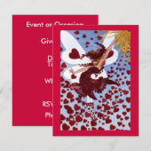 Hearts Fairy Einladung (Vorne/Hinten)