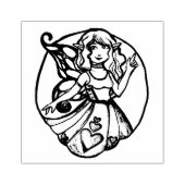 Hearts Fairy Gummistempel (Prägung)