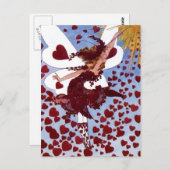 Hearts Fairy Postkarte (Vorne/Hinten)