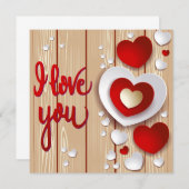 Hearts Fantasy Einladung (Vorne/Hinten)