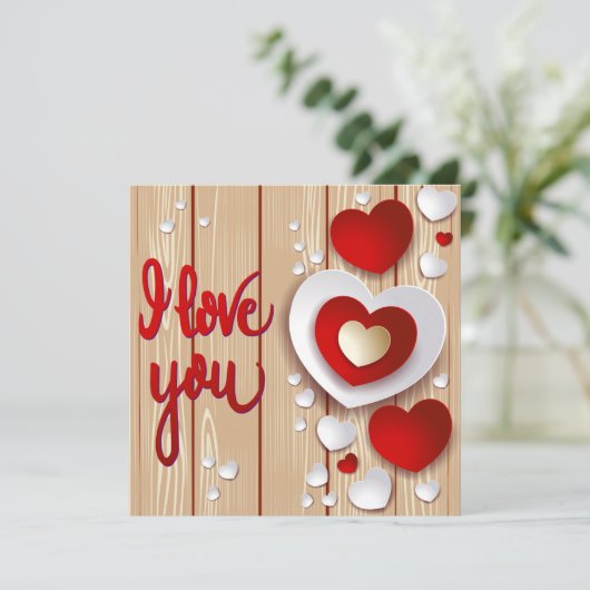 Hearts Fantasy Einladung (Stehend Vorderseite)