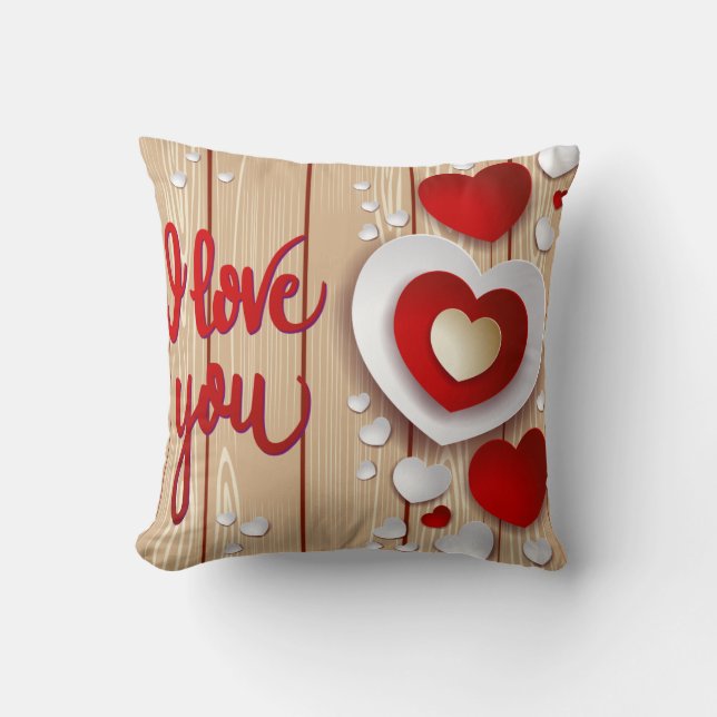 Hearts Fantasy Kissen (Vorderseite)