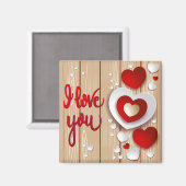 Hearts Fantasy Magnet (Vorderseite/Rückseite)