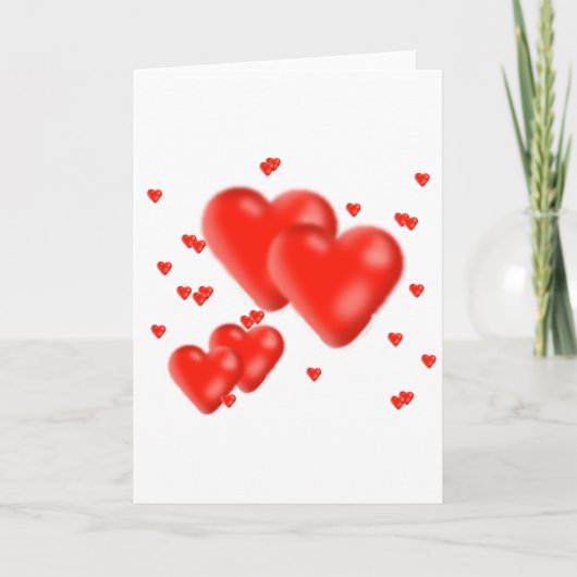 hearts feiertagskarte (Vorderseite)