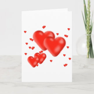hearts feiertagskarte